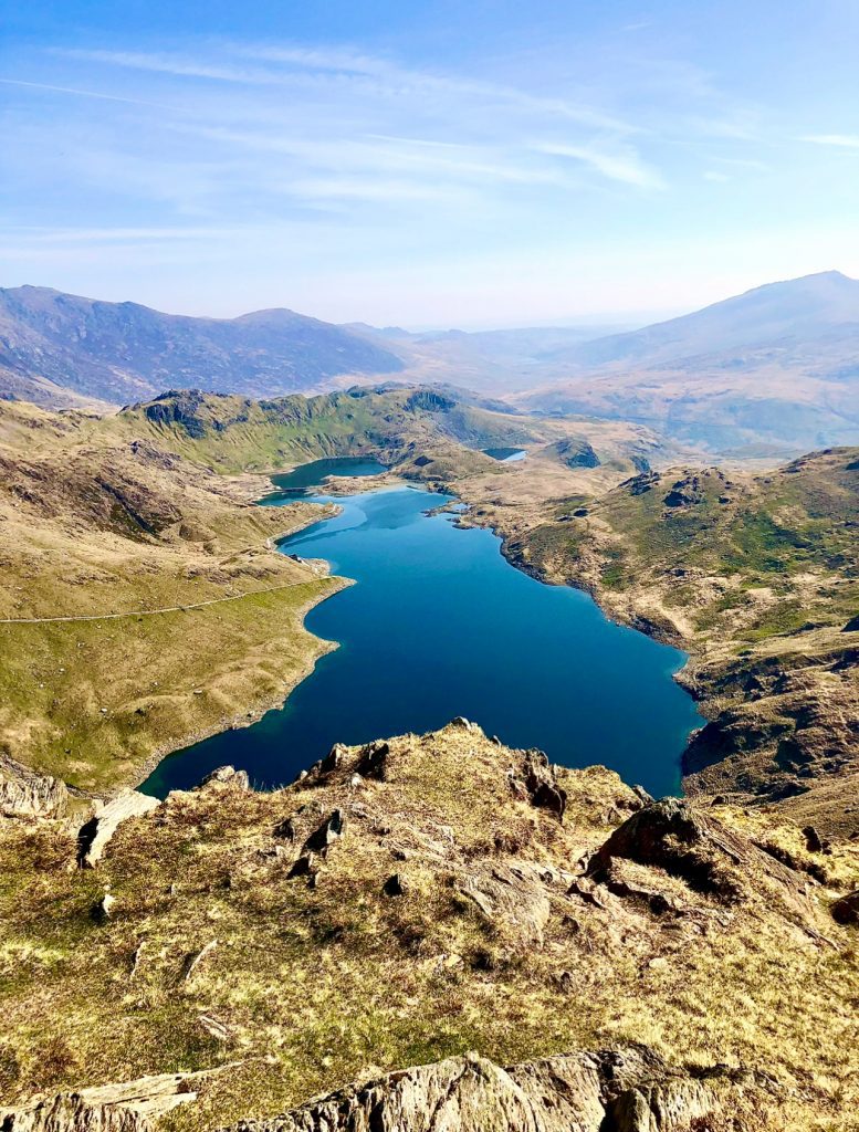 View From Snowdon on a surprisingly good day